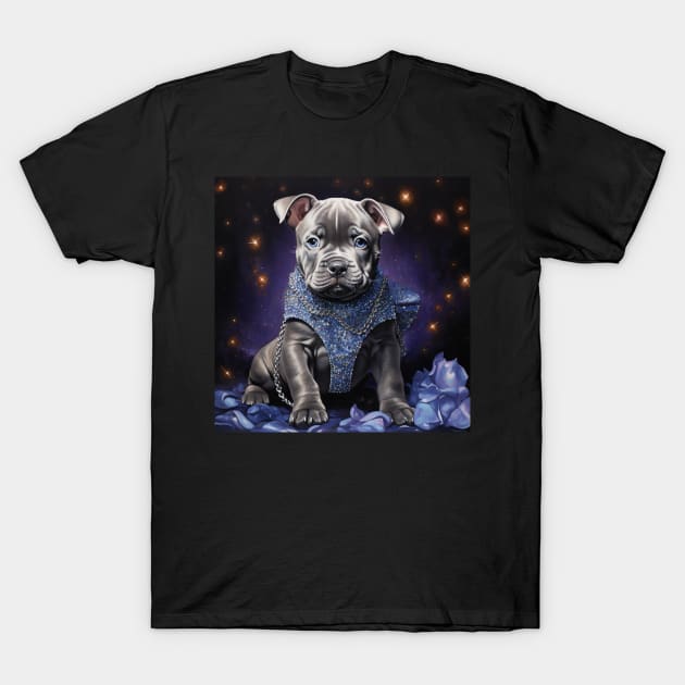 American Bully Puppy T-Shirt by Enchanted Reverie